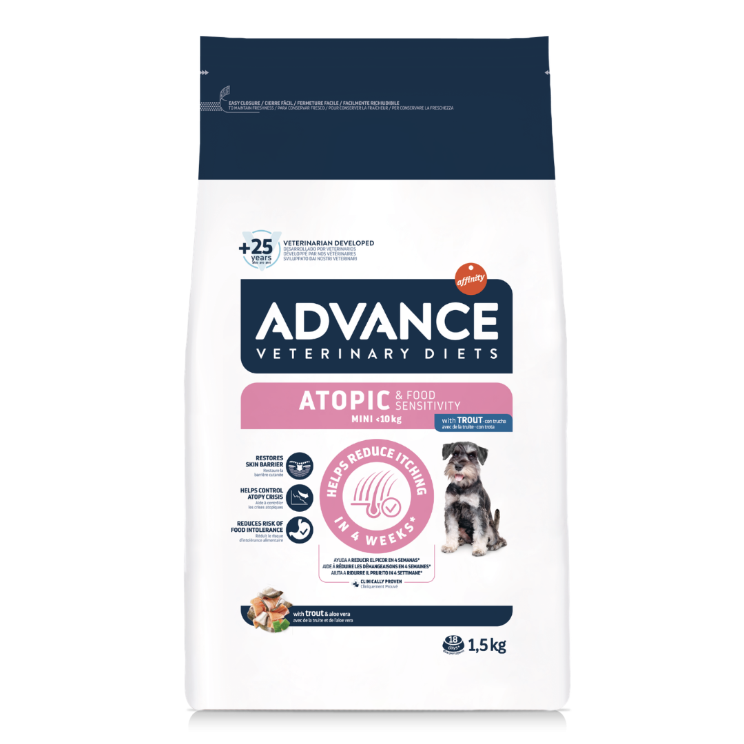Advance 處方狗糧 皮膚及食物過敏專用 3KG（適合體重1-10KG小型成犬及4個月以上幼犬）