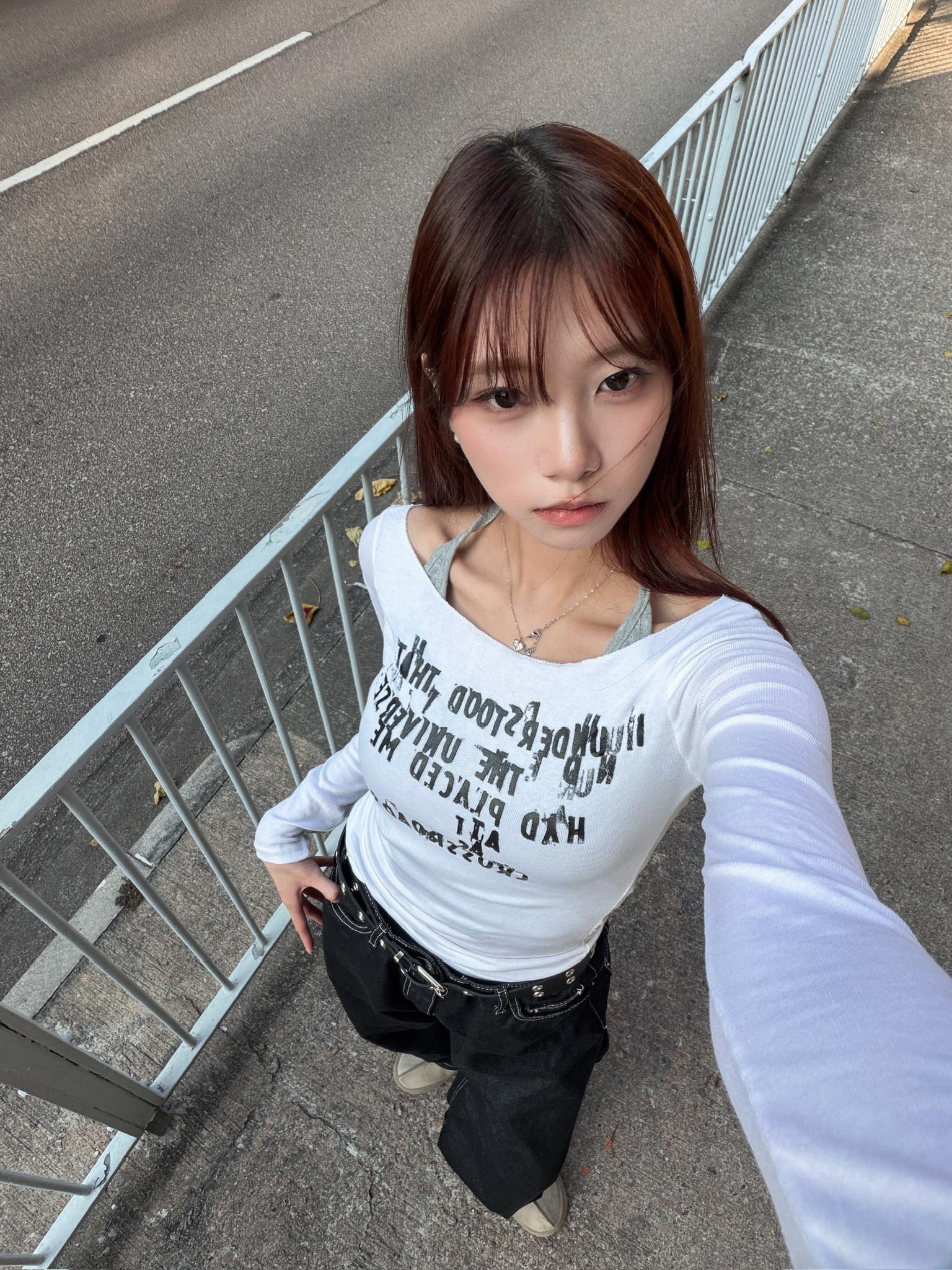 CROSSROADS可單肩長袖上衣