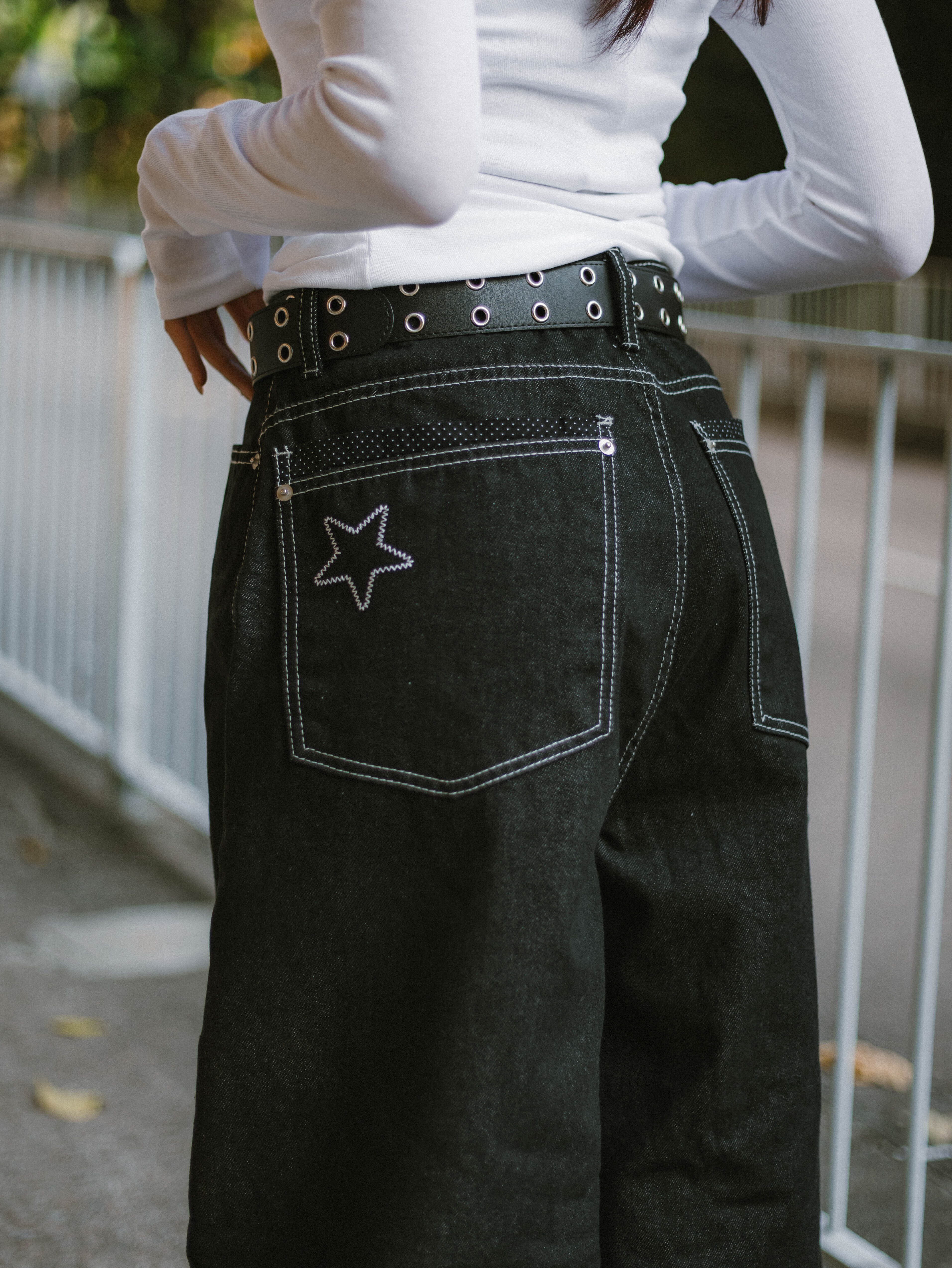 【現貨】Star Heart彎刀褲