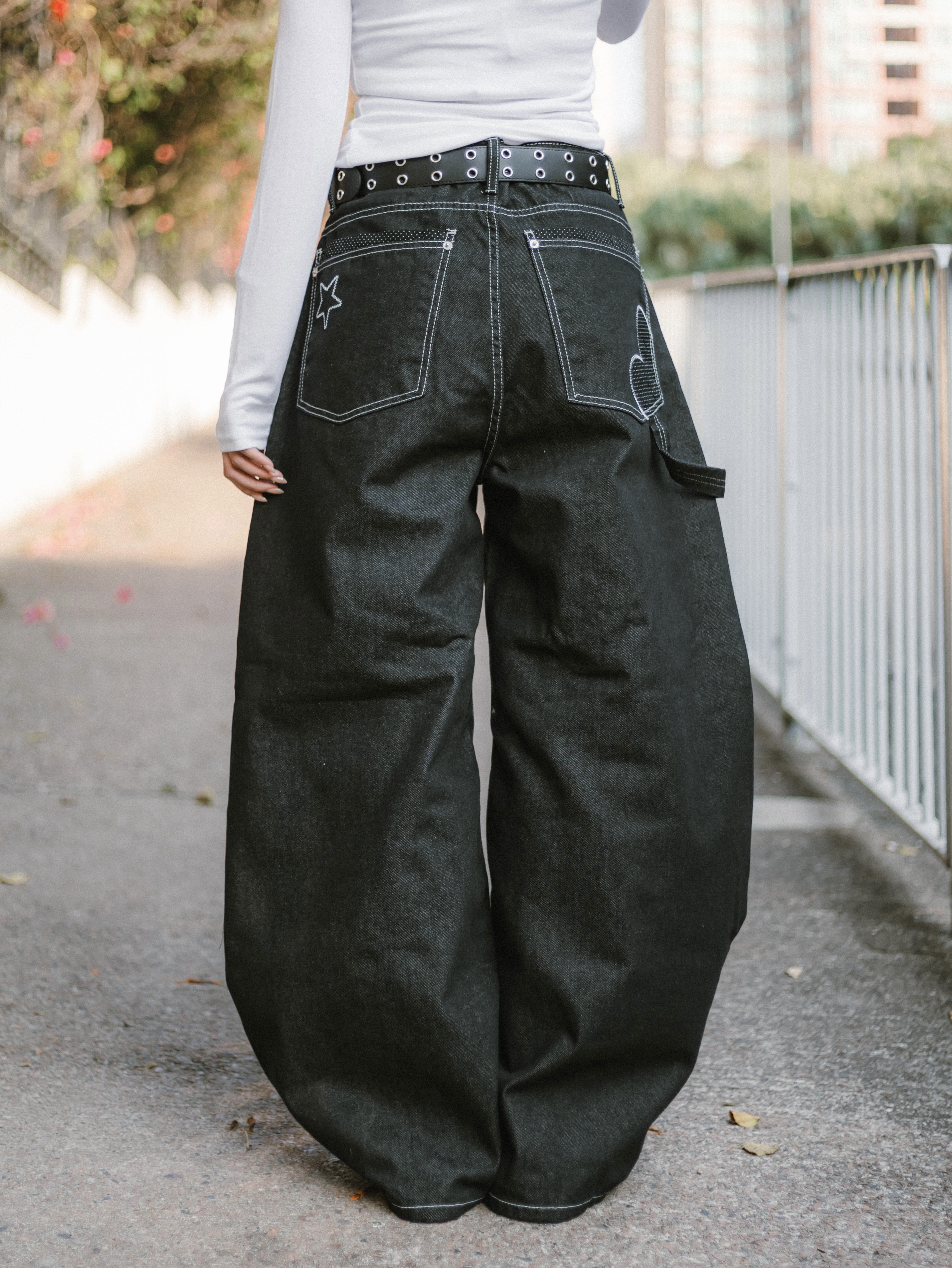 【現貨】Star Heart彎刀褲