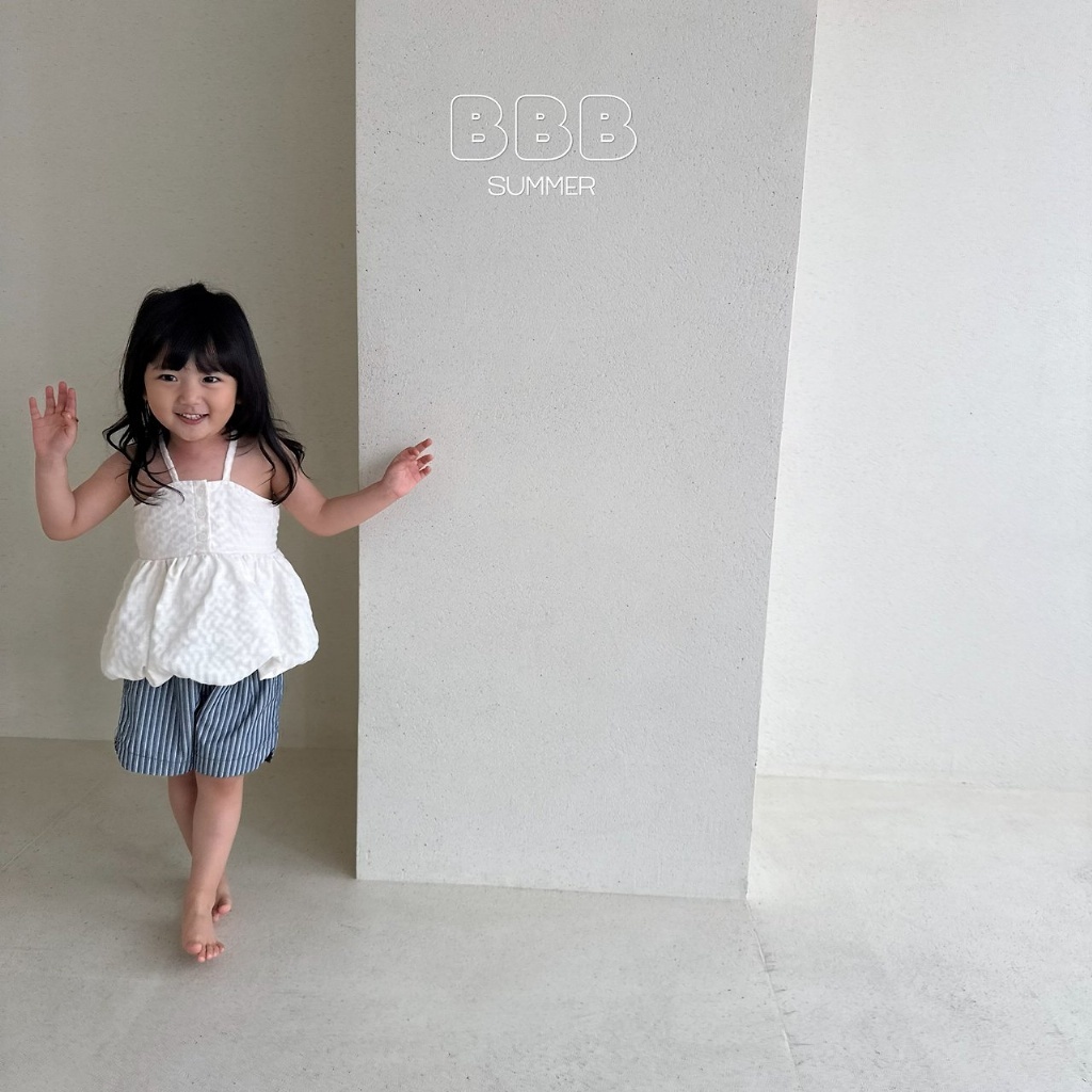 正韓夏bella_bambina 兩色度假甜美風花苞上衣