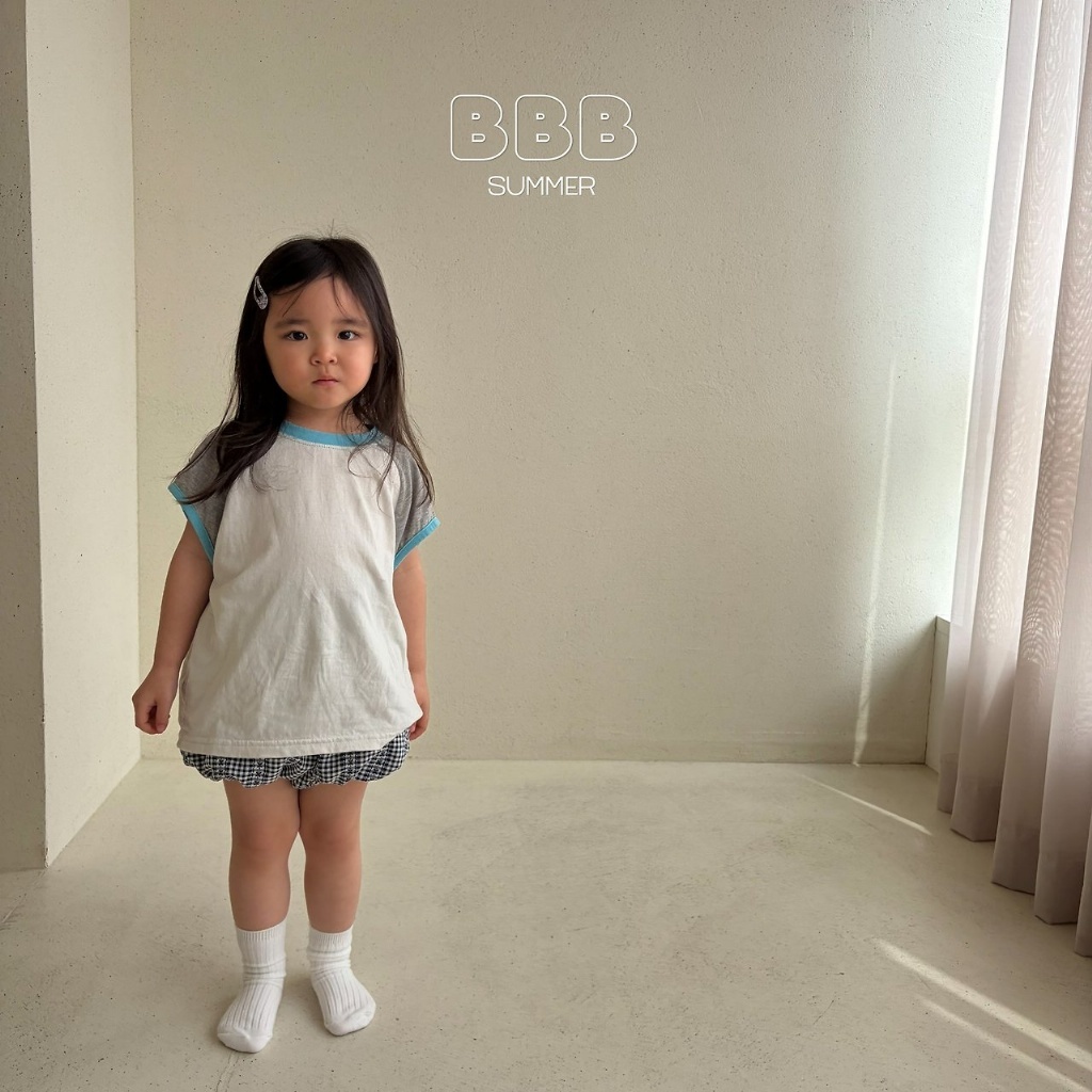 正韓夏bella_bambina 兩色撞色袖上衣