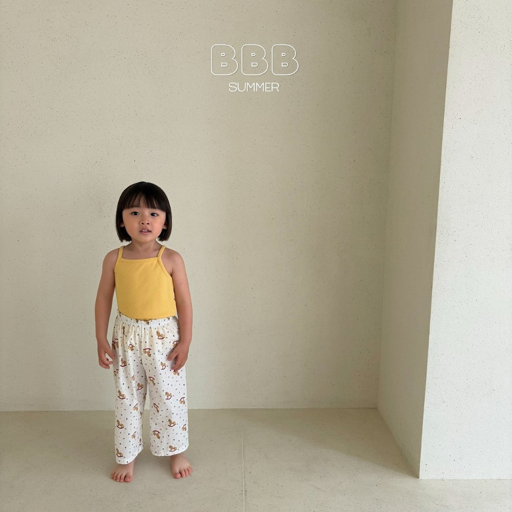 正韓夏bella_bambina 星星小木馬鬆緊長褲