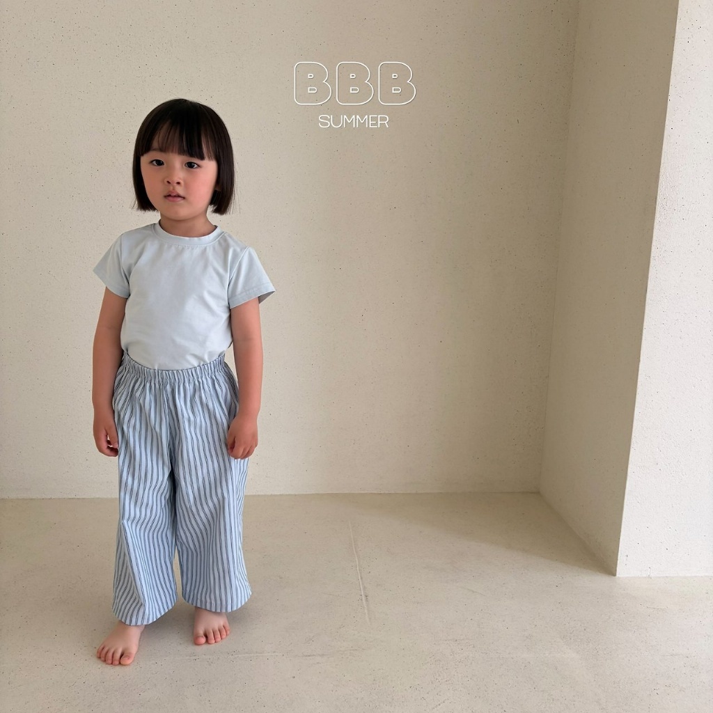 正韓夏bella_bambina 兩色直條鬆緊長褲