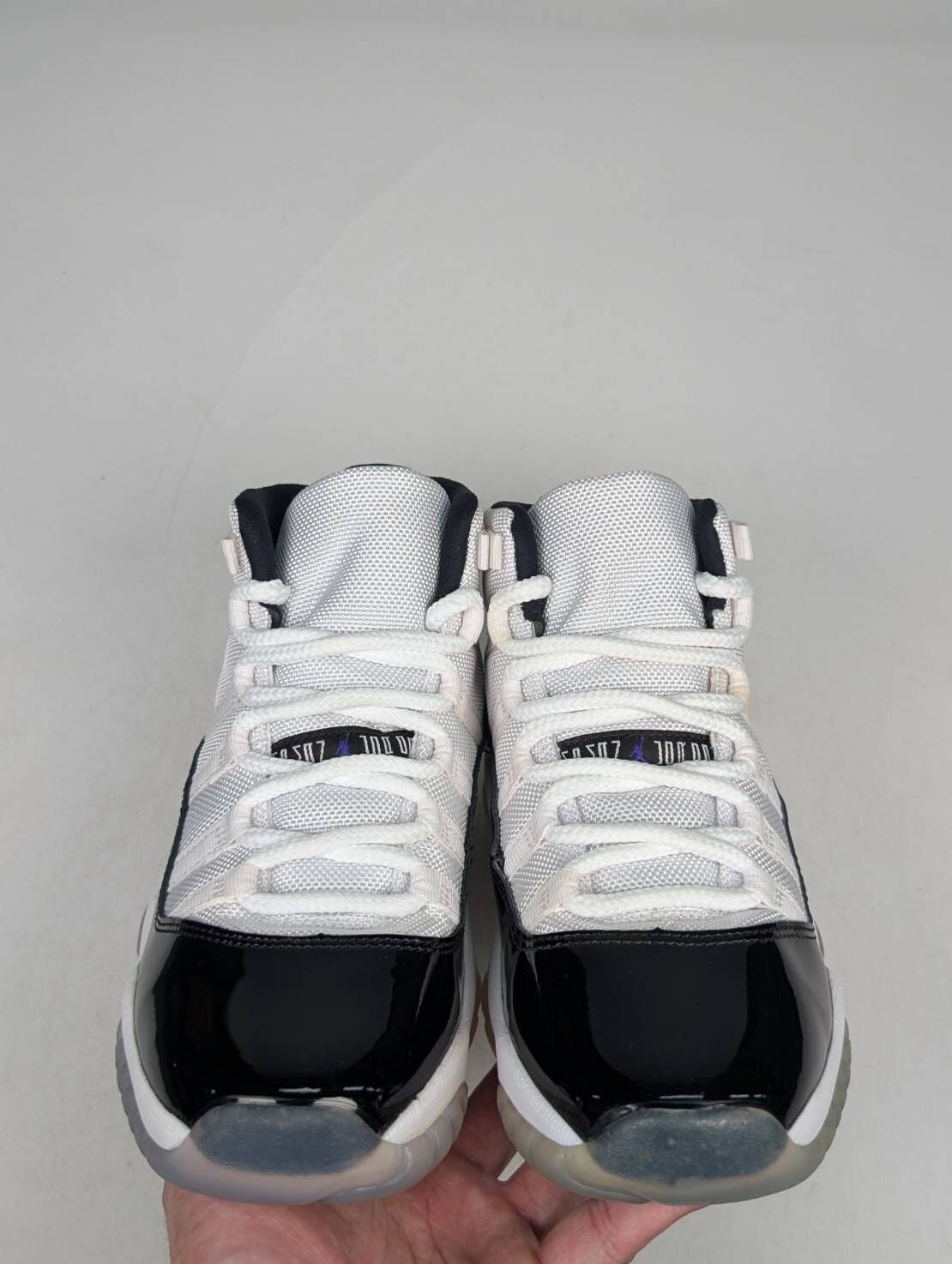 微瑕疵-左右腳鞋面鞋底泛黃 378038-100 4.5Y Air Jordan 11 「 Concord 」GS 女段