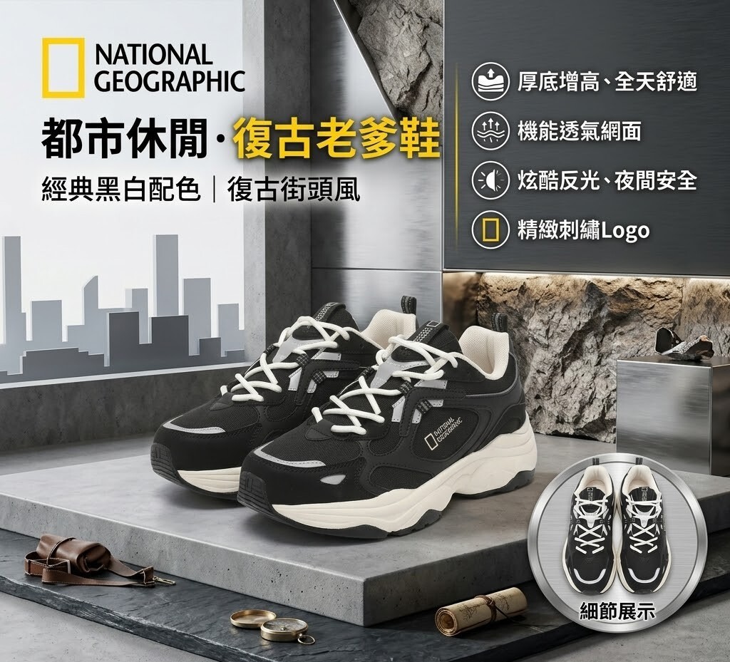 【預購】National Geographic WKR042909 HIGHKICK 運動鞋