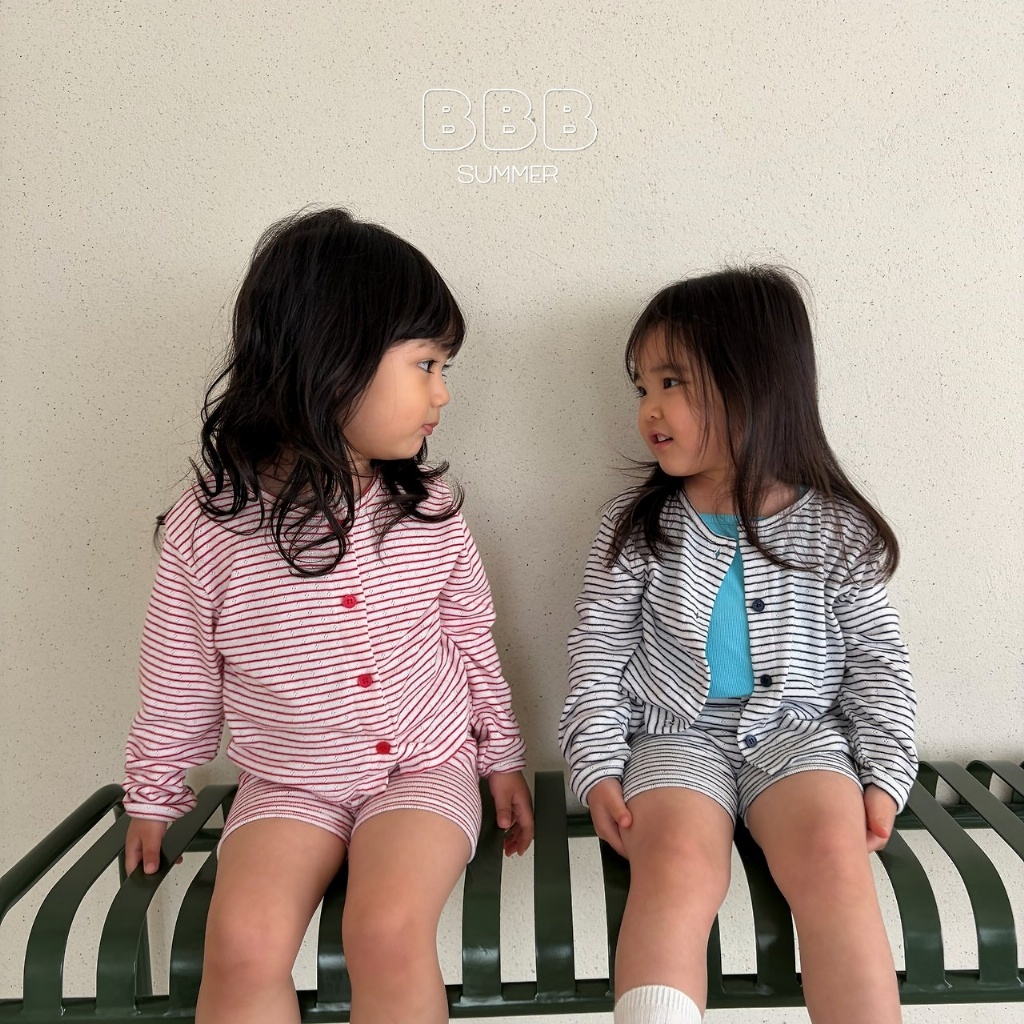 正韓夏bella_bambina 兩色細條紋防曬外套/冷氣房外套