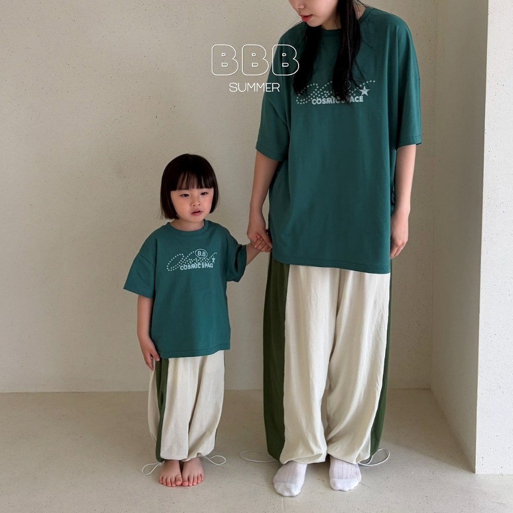 正韓夏bella_bambina 親子裝_跟媽咪一起穿運動抽繩縮口長褲