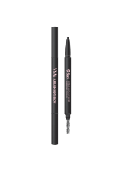 SM162 YNM 極細雙頭設計眉筆x2支(BK01黑色)