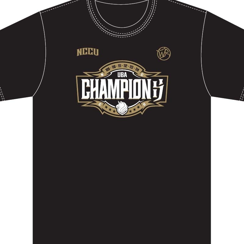 WORLDPEACE x NCCU 政大雄鷹聯名 2026冠軍短袖上衣 黑色 男女款 NCWP-07 [預購商品]