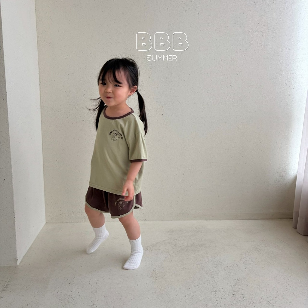 正韓夏bella_bambina 四色小狗狗圓弧短褲套裝