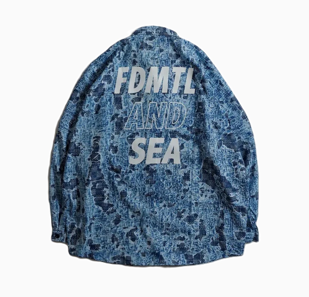 FDMTL JAPAN x WIND AND SEA PRINTED BORO INDIGO SHIRTS - PRE ORDER ITEM (預訂中)