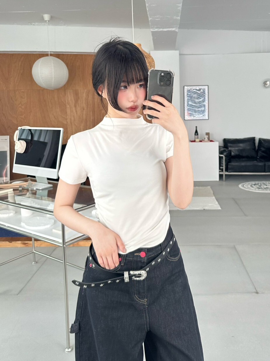 無限回購2.0 立領收腰薄款短袖上衣