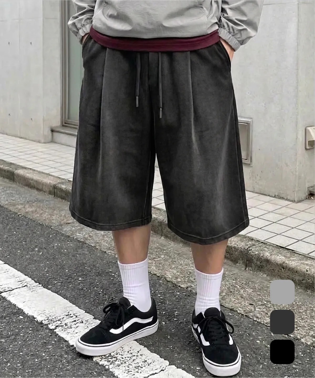 【OWN】Dimitri Black 百慕達 短褲 棉褲 CoolMax 涼感 快乾 排汗 輕薄 夏季 男女同款 黑色 灰色 刷白灰
