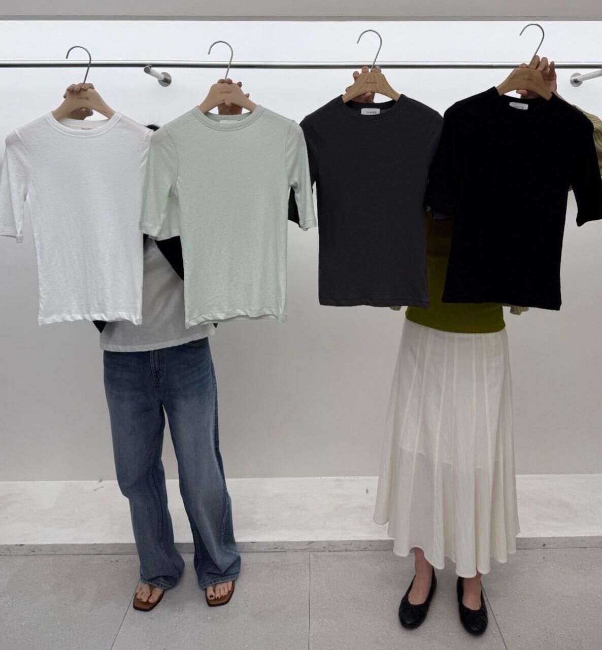 TG6108 歐美中袖淨色上衣 *優惠碼不適用*