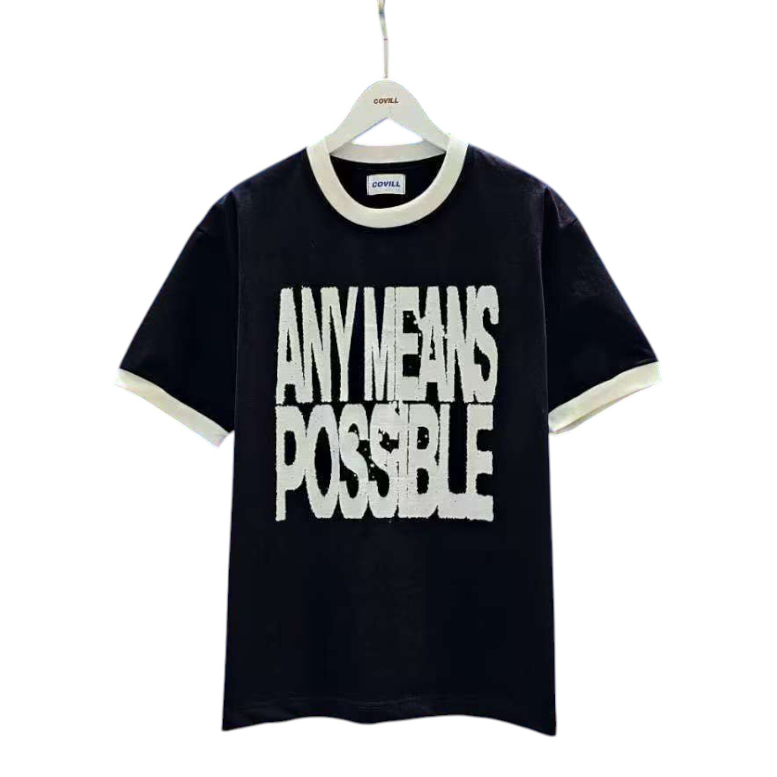 《K》撞色領標與重磅短T