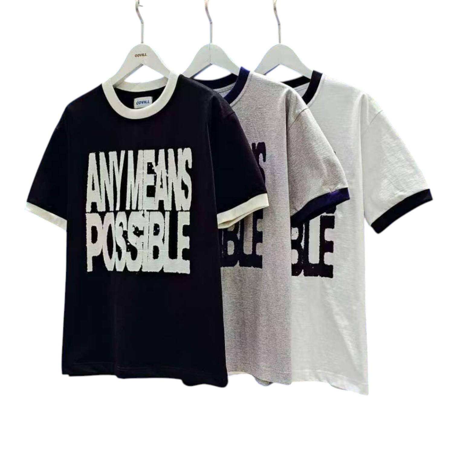 《K》撞色領標與重磅短T