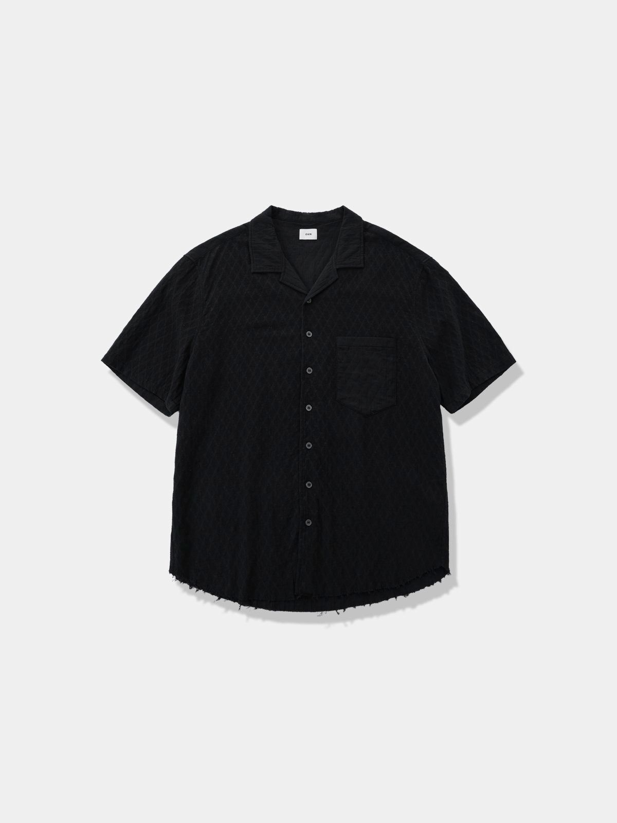 暗紋短袖恤衫 OWN-137S