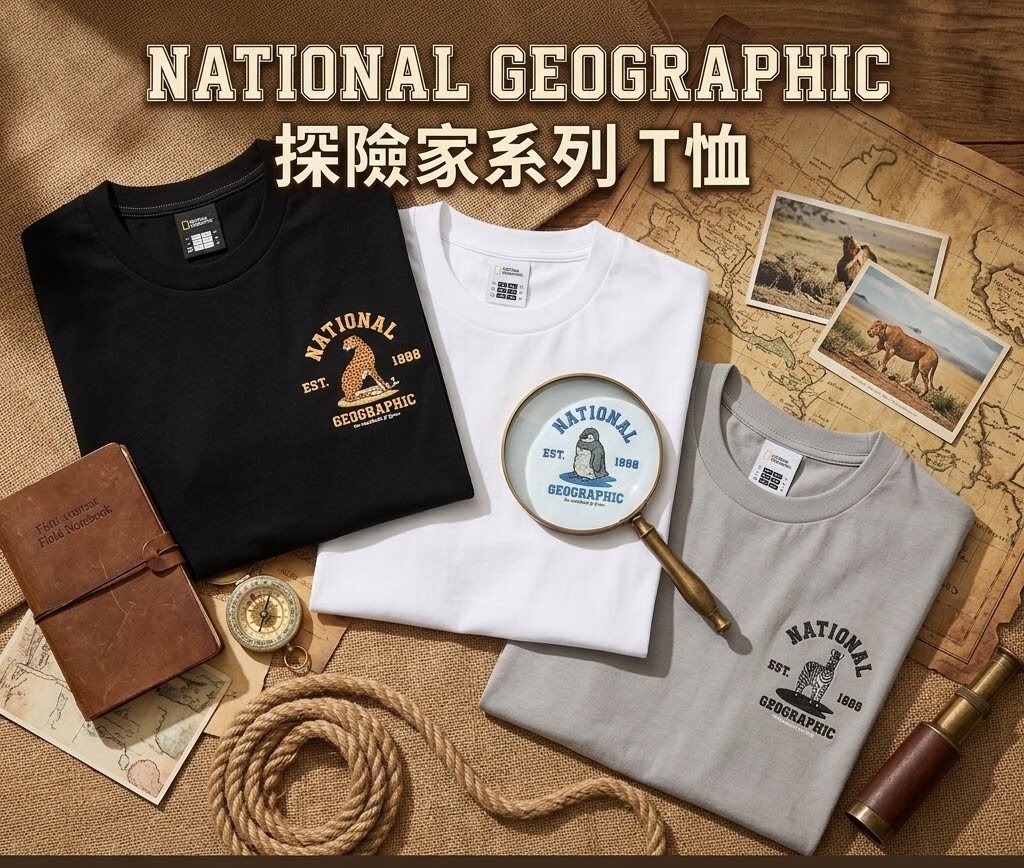 【預購】National Geographic WKR042914  Ratel 動物寬鬆版型短袖上衣