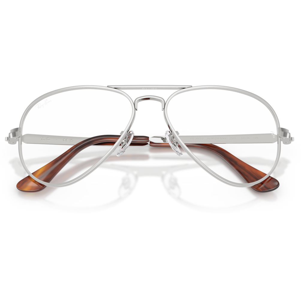 【RayBan】RB3925V 2501-58mm 飛行員光學眼鏡(銀)