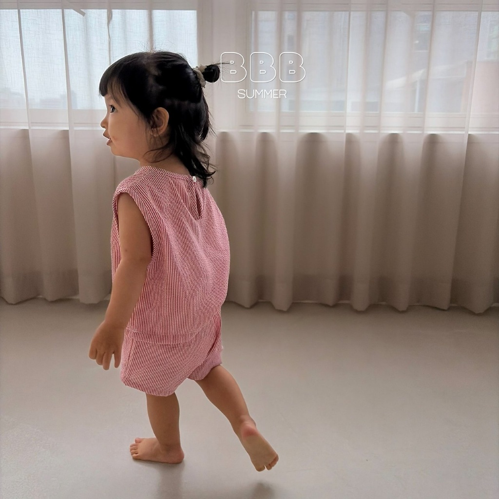 正韓夏bella_bambina 清涼小直條背心套裝