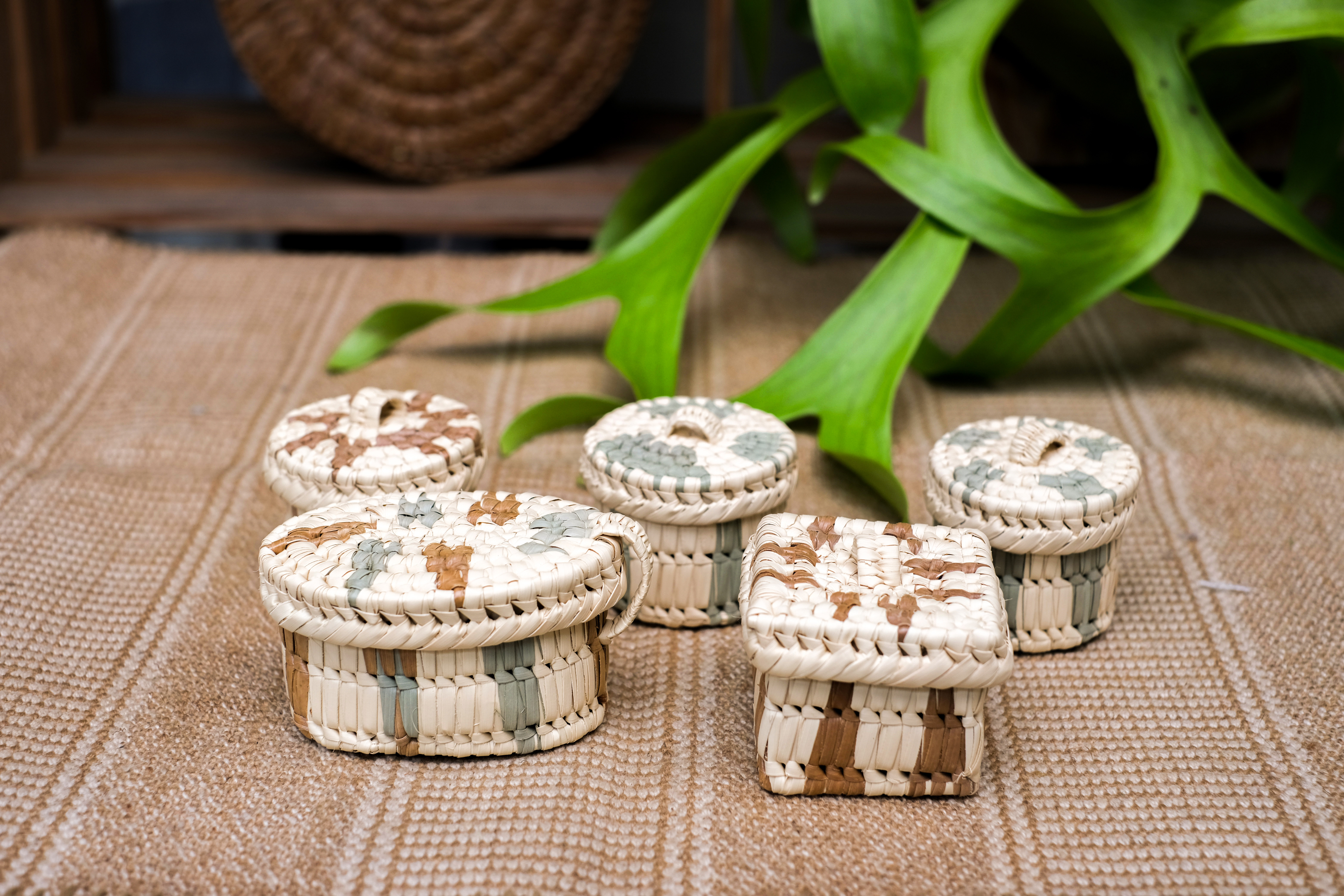 馬雅草編工藝｜迷你籃 － Petén｜瓜地馬拉