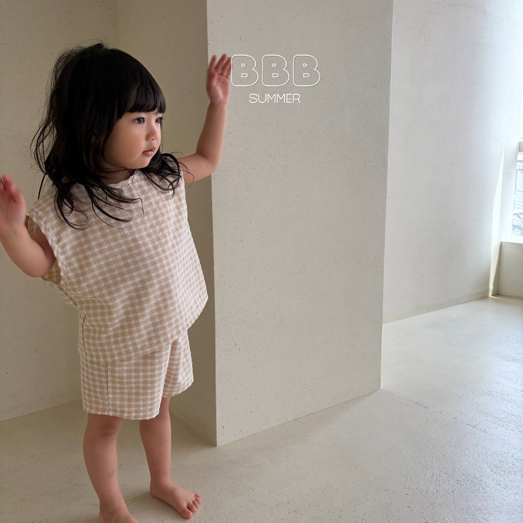 正韓夏bella_bambina 三色小方塊背心套裝