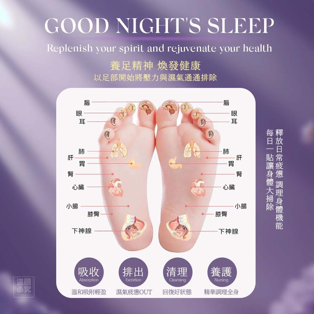 WSBB9103  法式薰衣草 助眠祛濕足貼（7月中旬）
