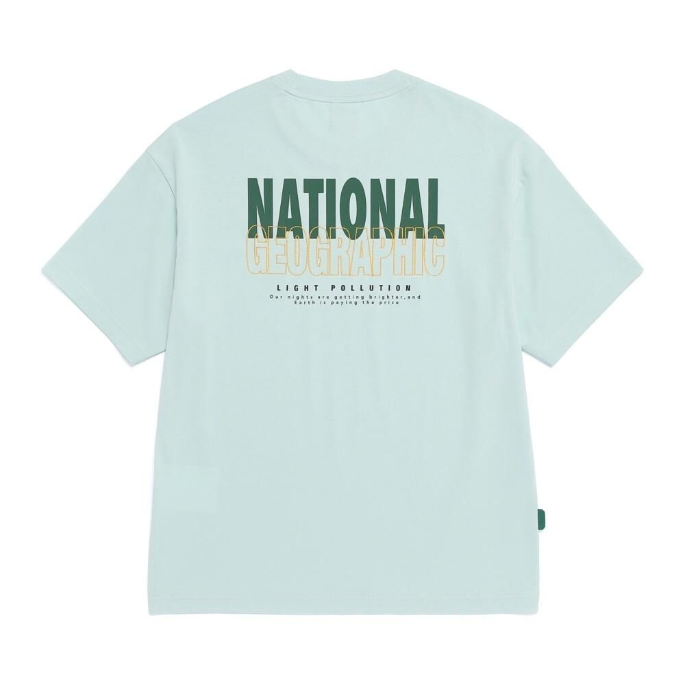 【預購】National Geographic WKR042916 CASTOR COOLMAX 字母圖案寬鬆短袖上衣