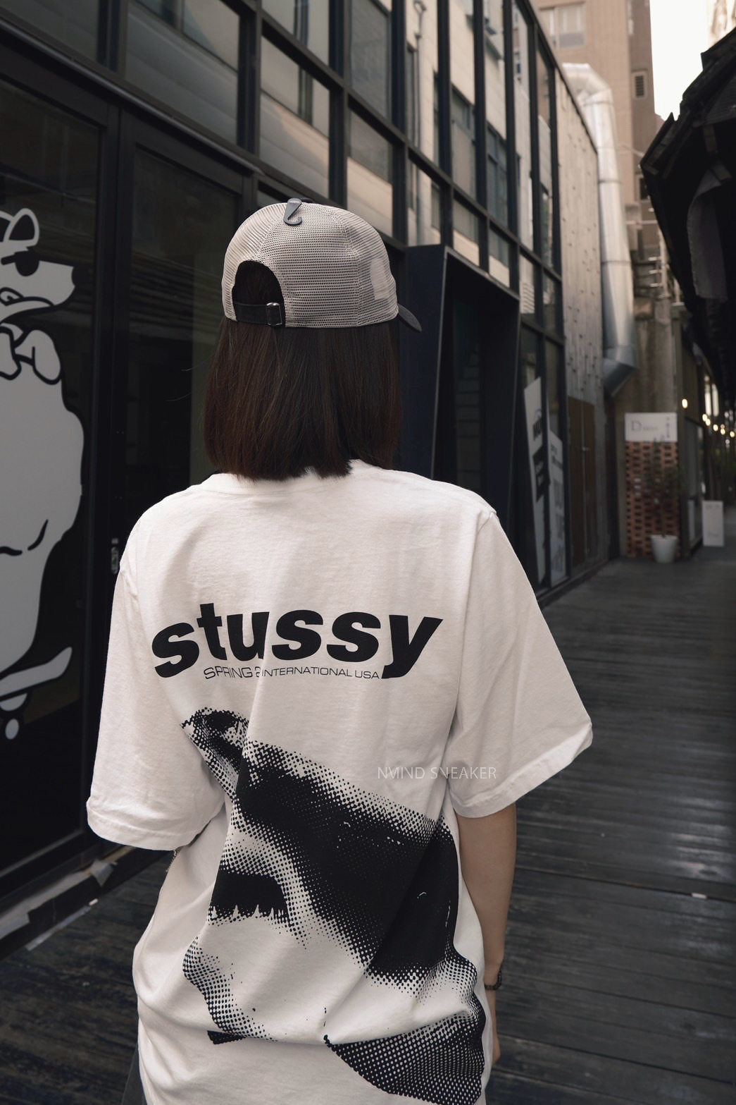 <快速出貨> Stussy SHARK TEE PIGMENT DYED 鯊魚水洗 黑色/白色