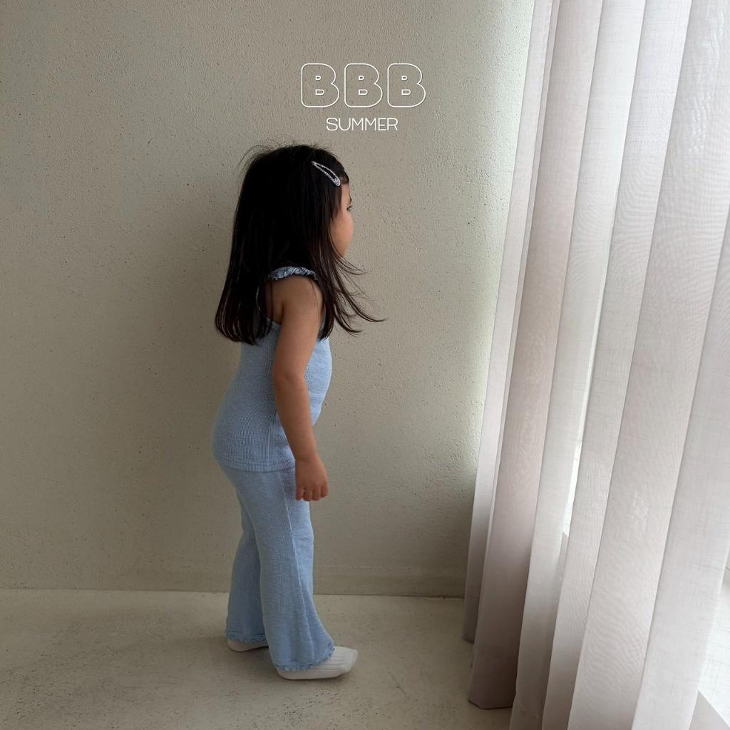 正韓夏bella_bambina 兩色捲捲背心捲捲褲套裝