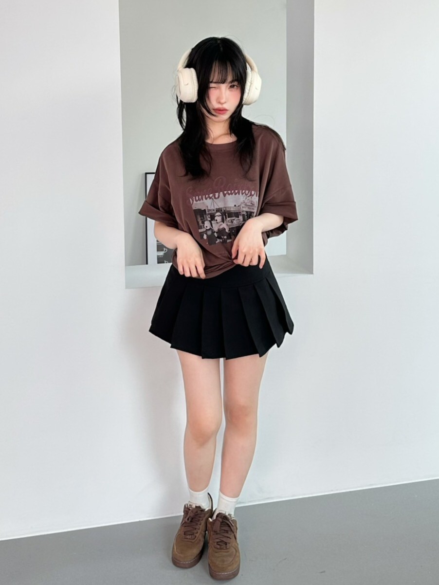 老照片西部酷狗磨毛大tee