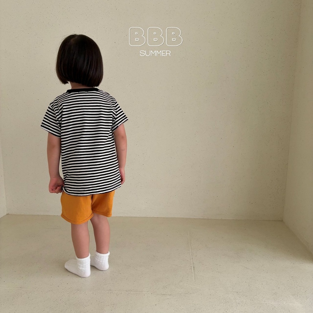 正韓夏bella_bambina 兩色圓領條紋上衣
