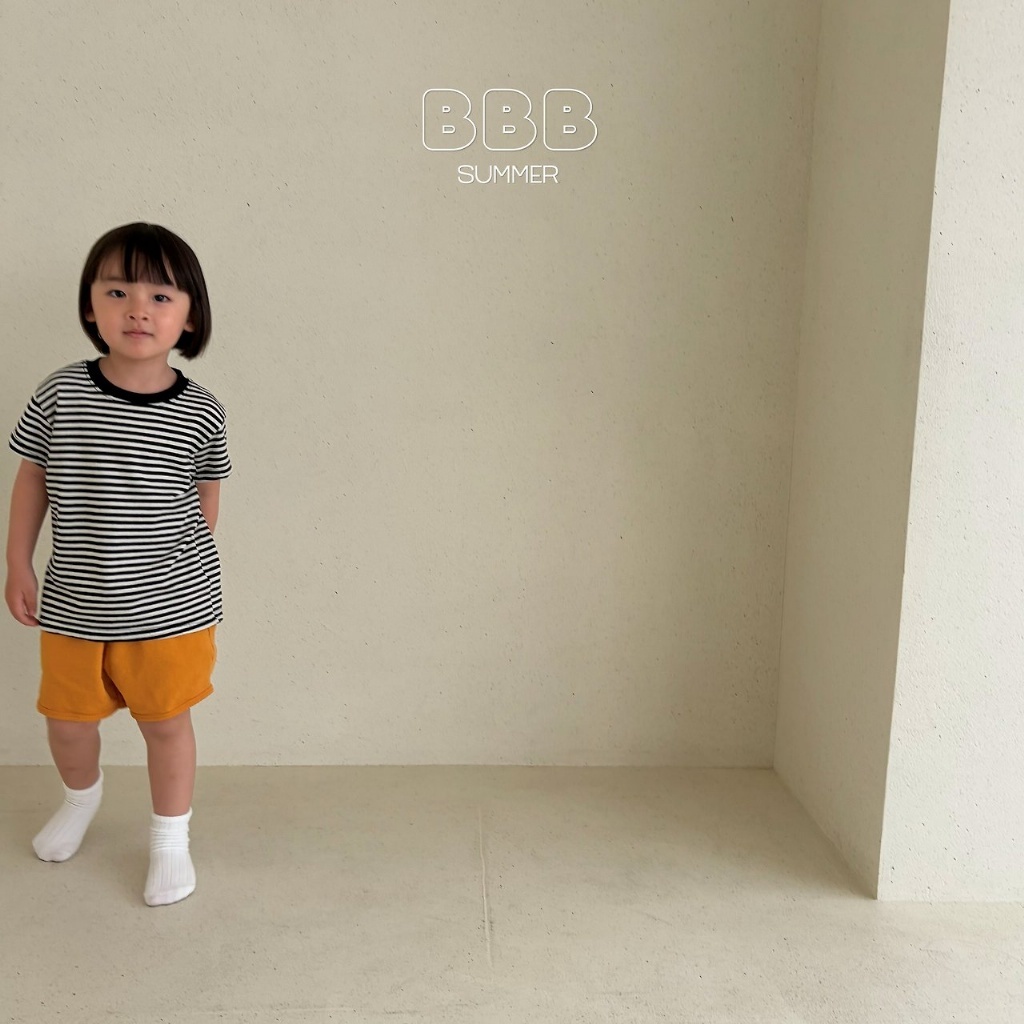 正韓夏bella_bambina 兩色小紐扣鬆緊短褲