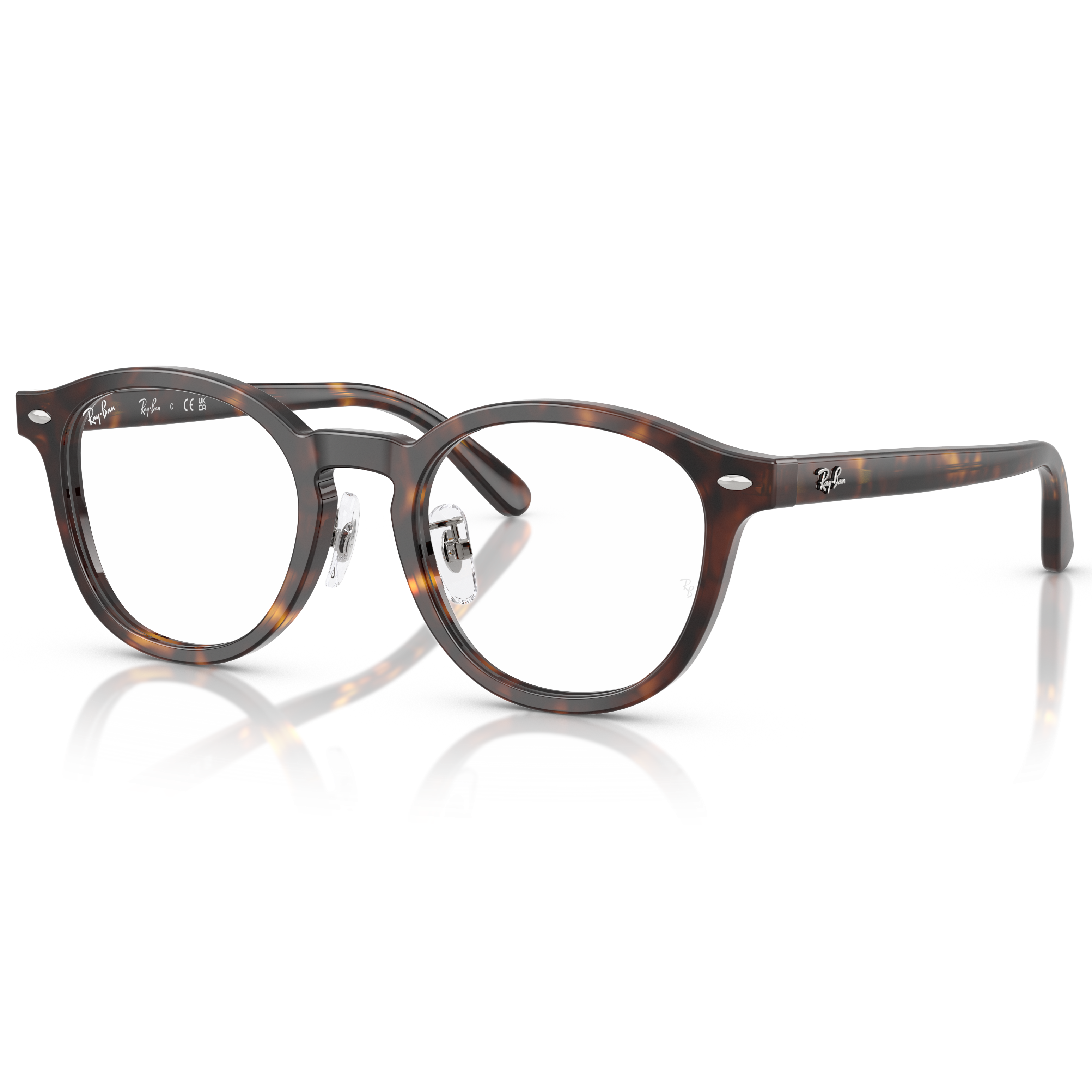 【RayBan】RB5443D 2012-49mm 圓框光學眼鏡(琥珀色)♣