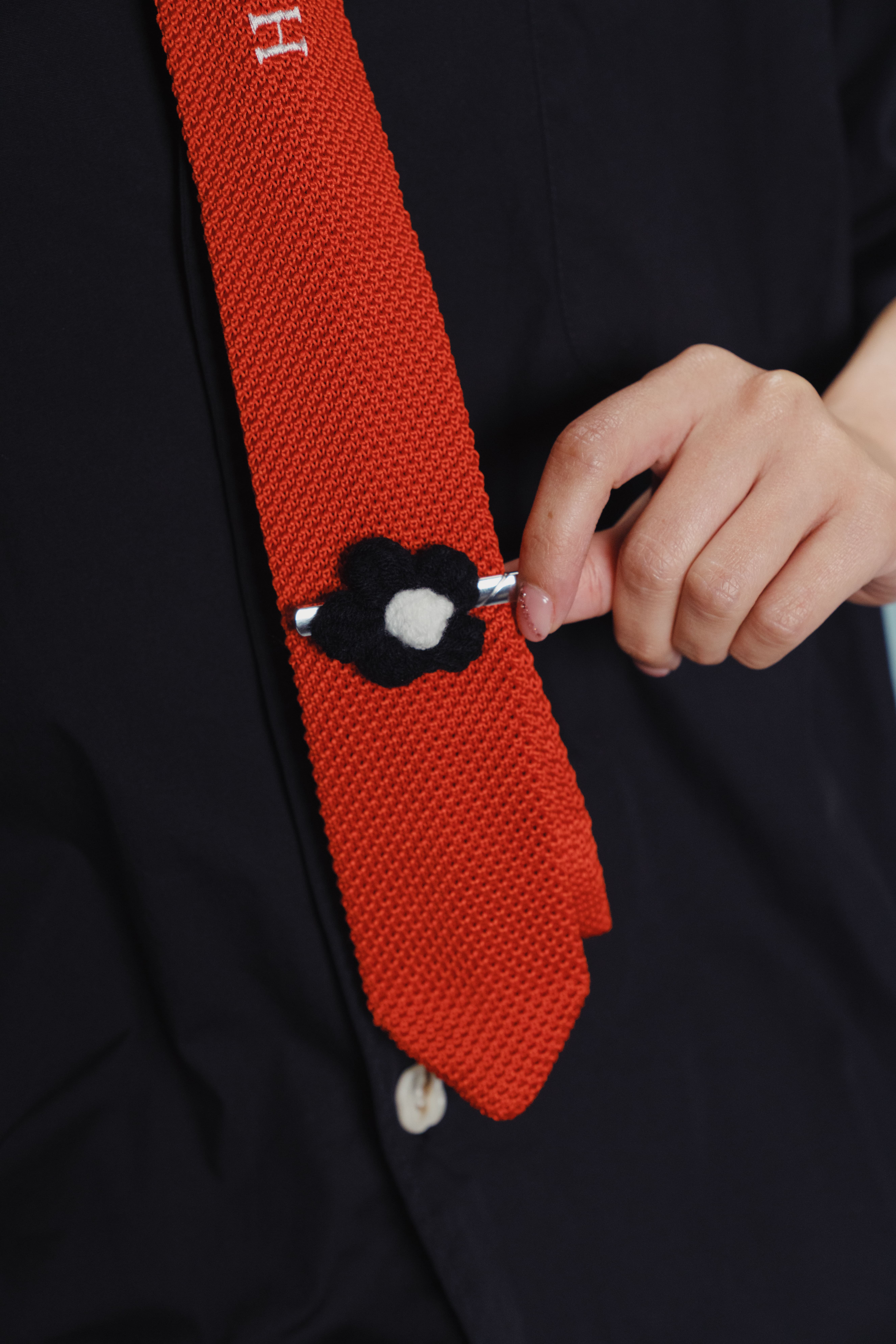 HANA Woven Tie｜Orange｜Hong Kong Original Design