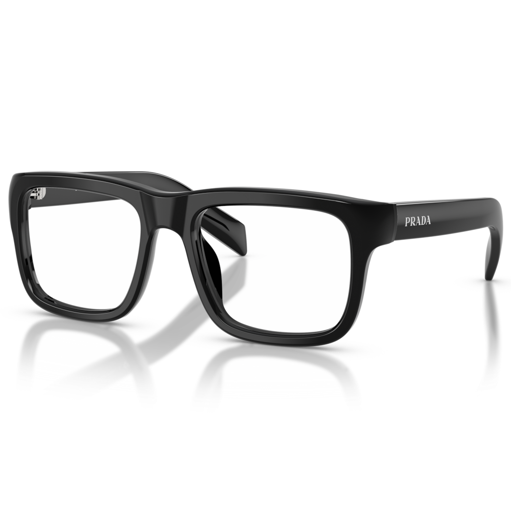 【PRADA】VPR D02VF 16K1O1-55mm 光學眼鏡(黑色)