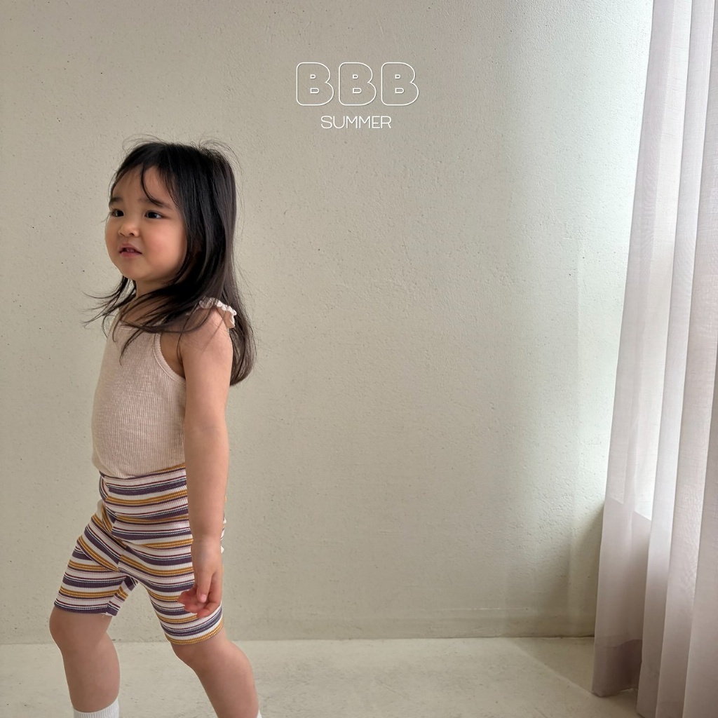 正韓夏bella_bambina 彩虹條紋內搭褲