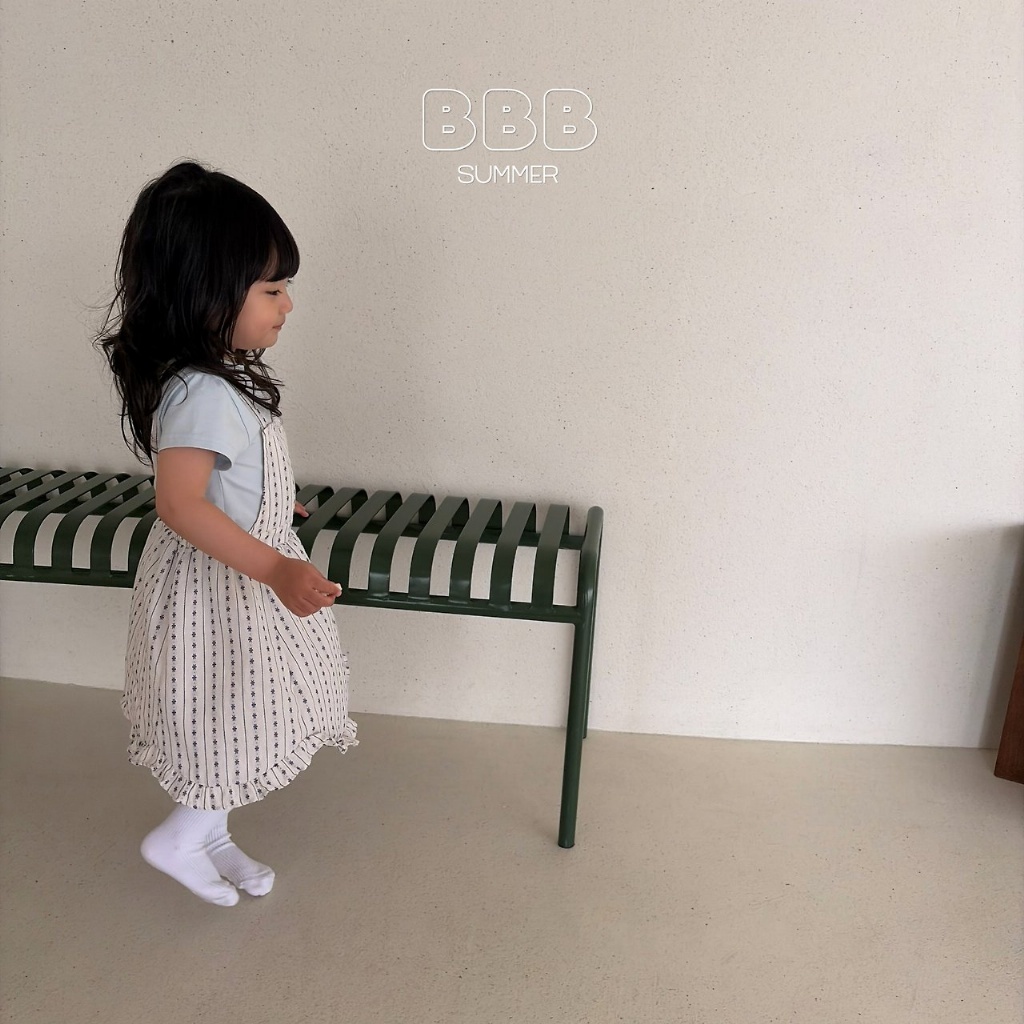 正韓夏bella_bambina 清新直條小花洋裝