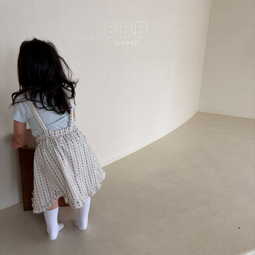 正韓夏bella_bambina 清新直條小花洋裝
