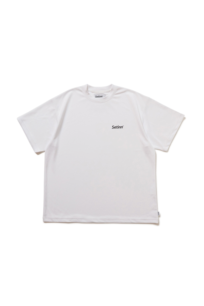 Setinn ONE POINT SCRIPT SHIRT (2COL)