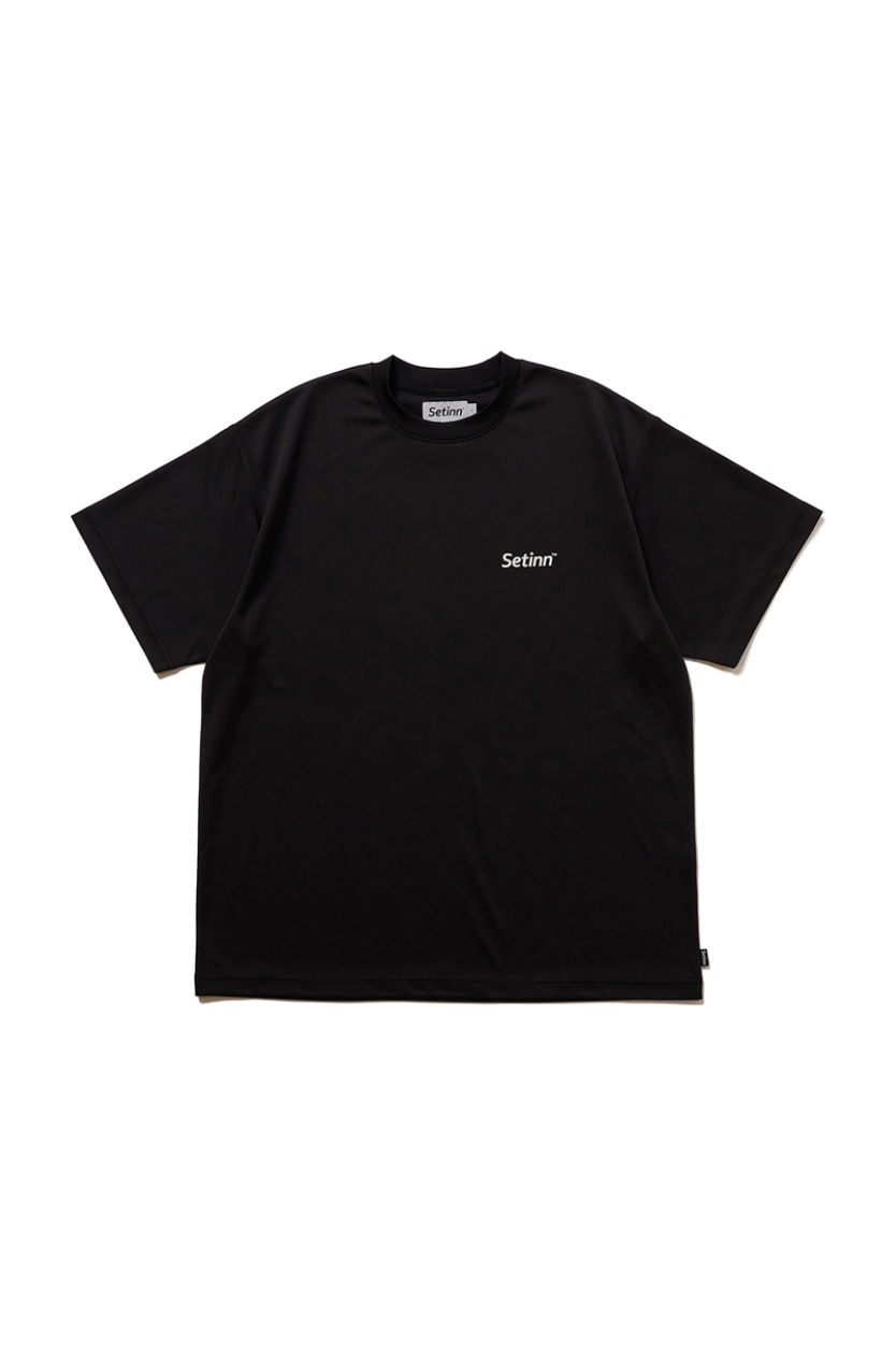 Setinn ONE POINT SCRIPT SHIRT (2COL)