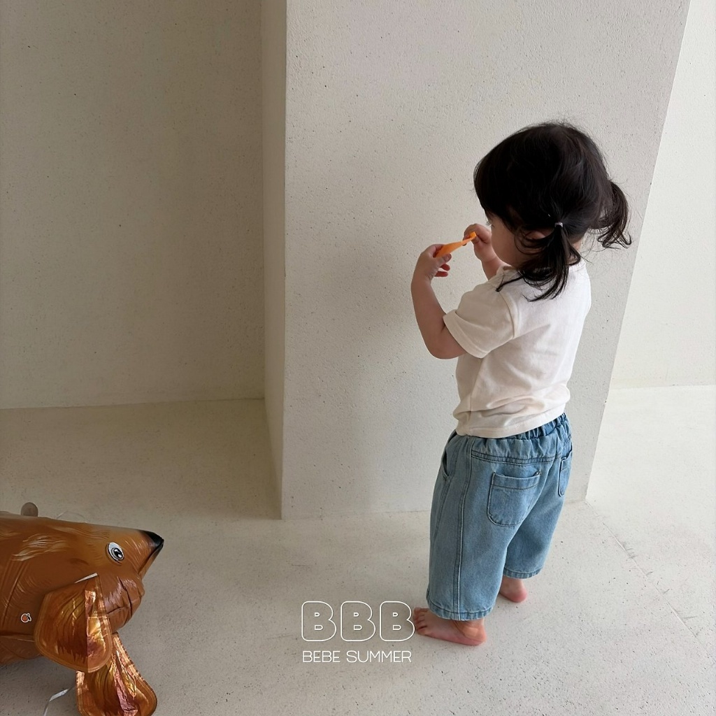 正韓夏bella_bambina 嫩嬰/小童三色素色上衣