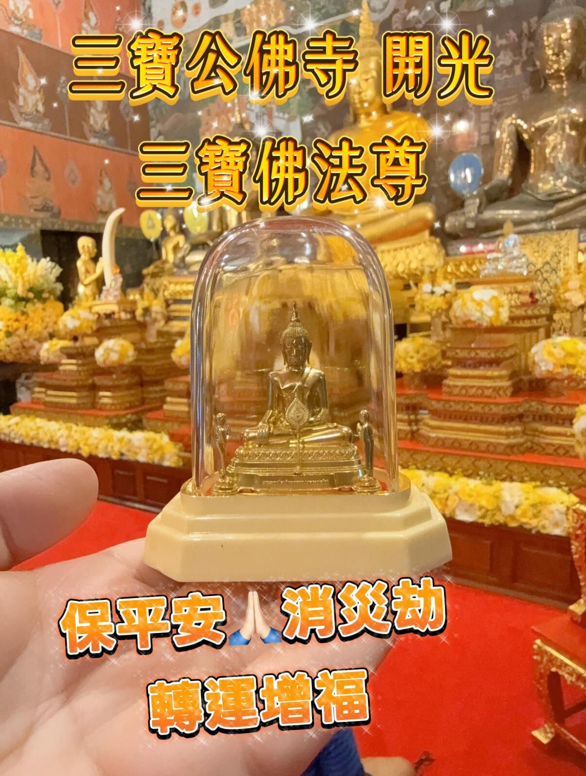 三寶公佛寺 開光 三寶佛法尊
