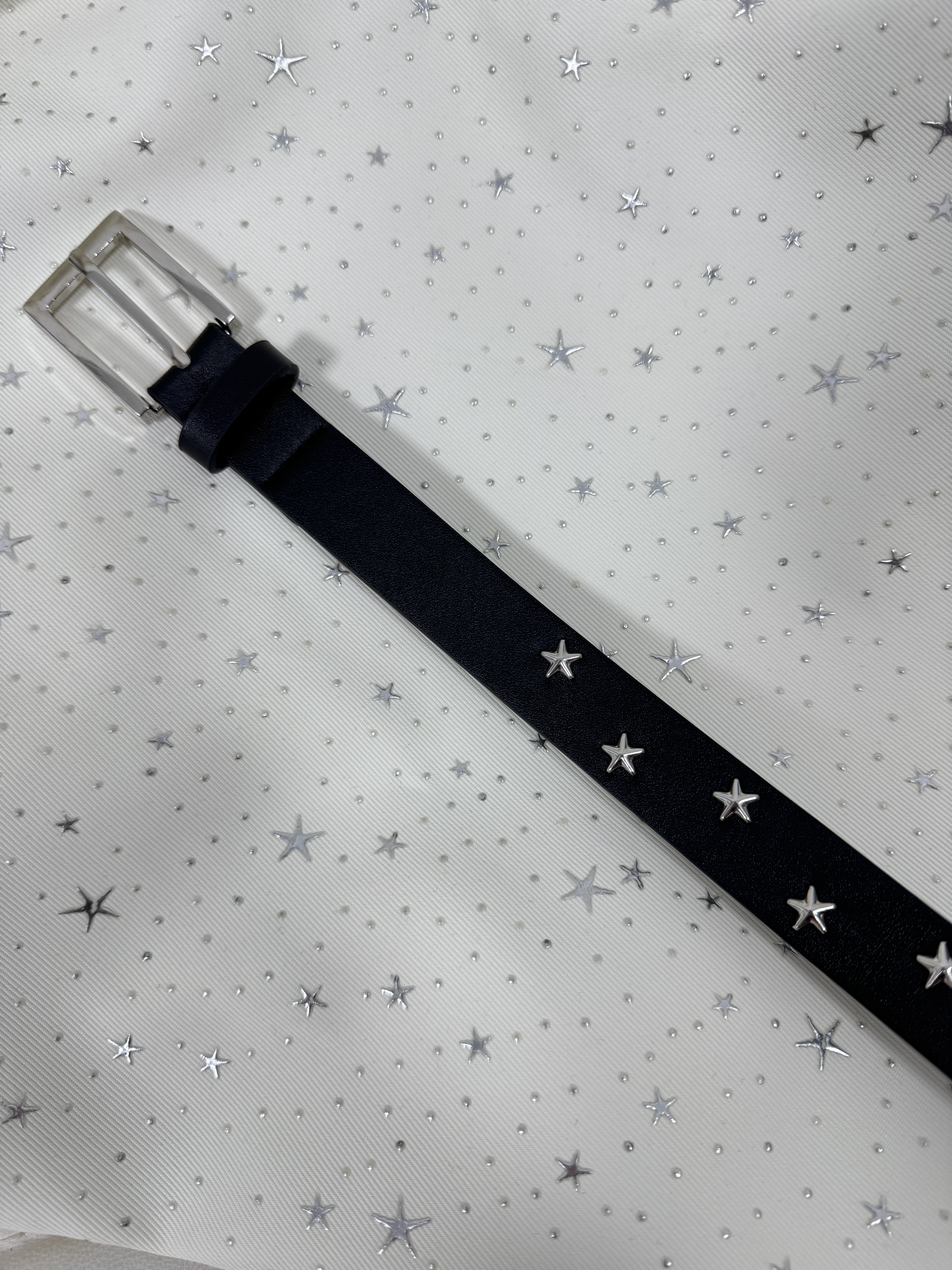 C97 現貨星星設計復古皮帶