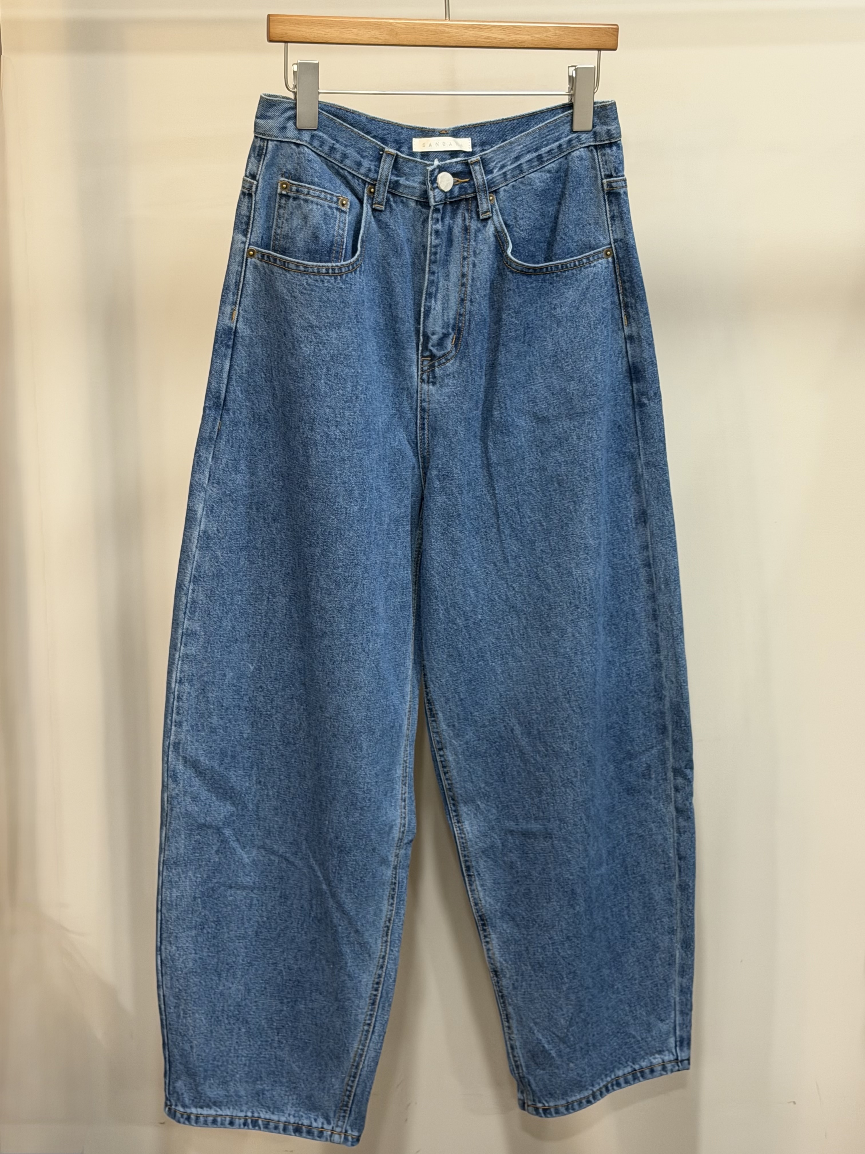 W00232牛仔繭形褲