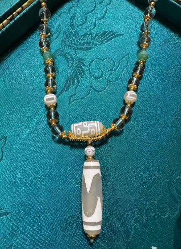 ZC006 雪域九眼虎牙項鏈