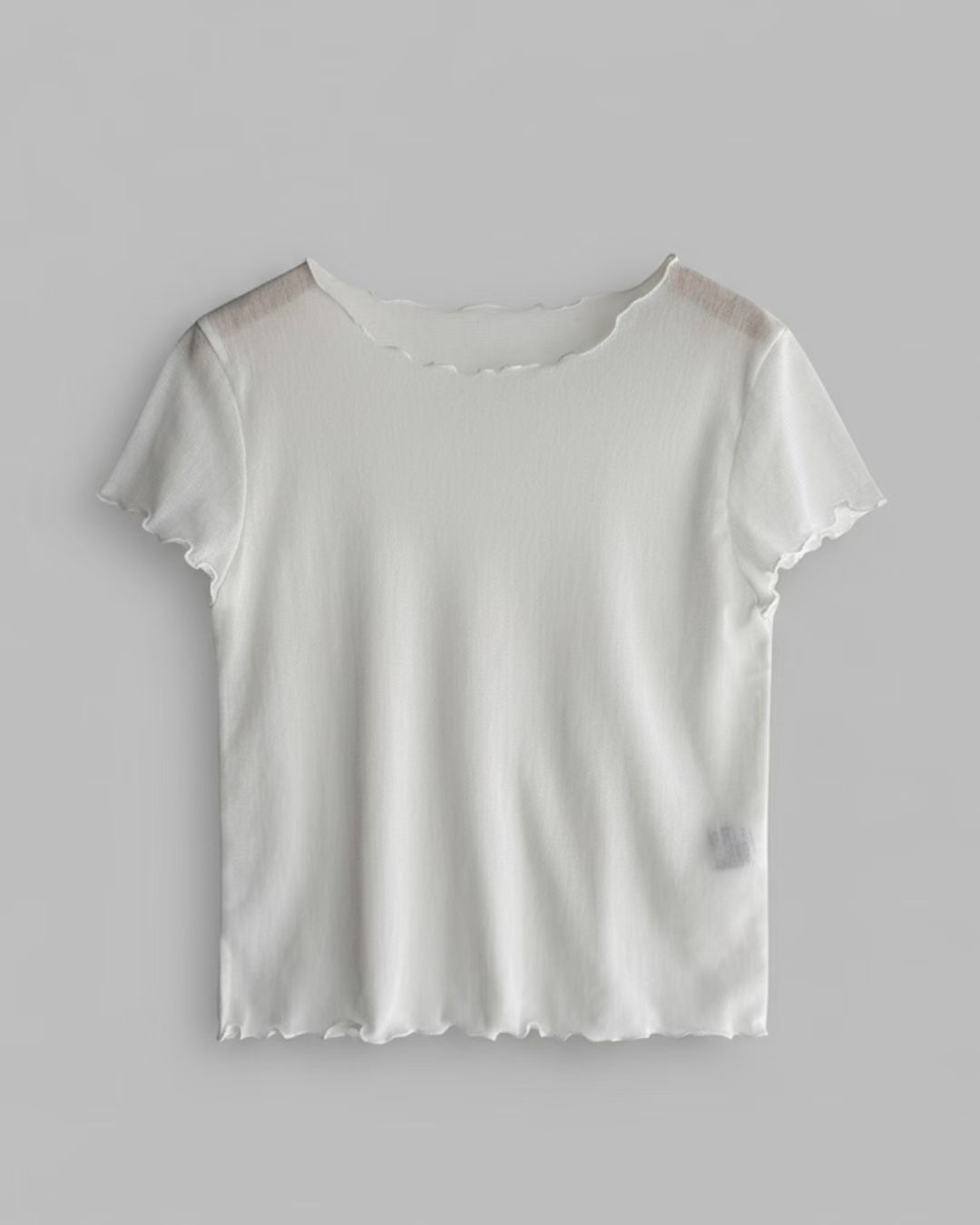 木耳邊see through top