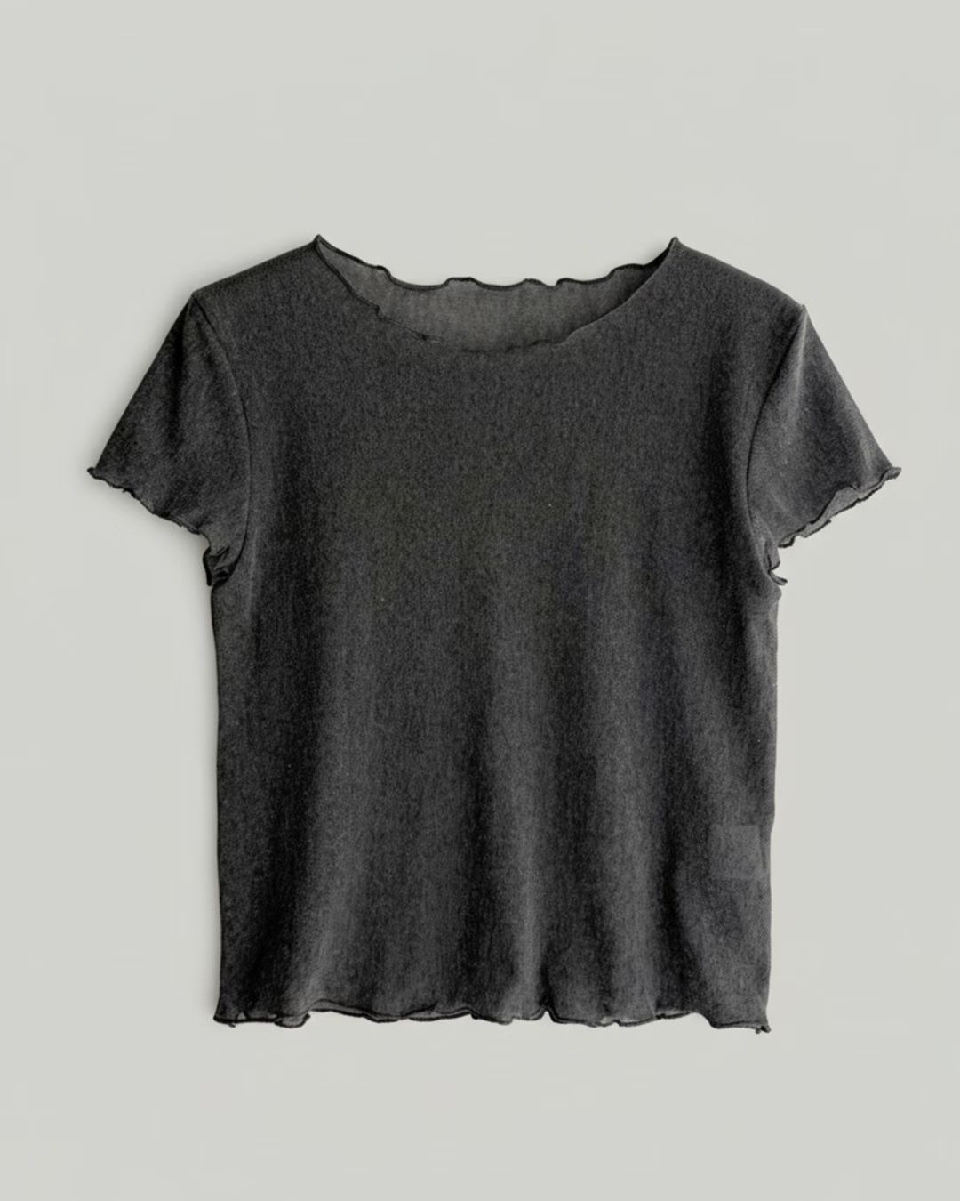 木耳邊see through top