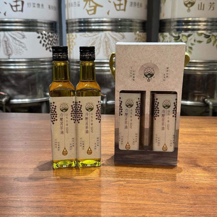 苦茶油雙瓶禮盒 ( 冷壓苦茶油250ml x 2 )